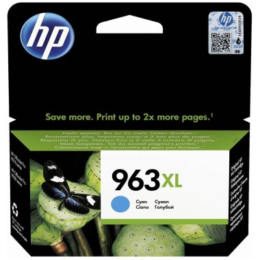 Hp 963XL Cyan Cartucho De Tinta Original 3ja27ae