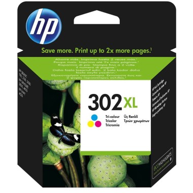 Hp 302XL Tricolor Cartucho De Tinta Original F6u67ae